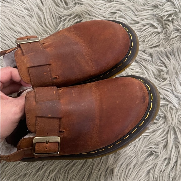 Dr. Martens Tan Leather Slip-Ons - Picture 3 of 5